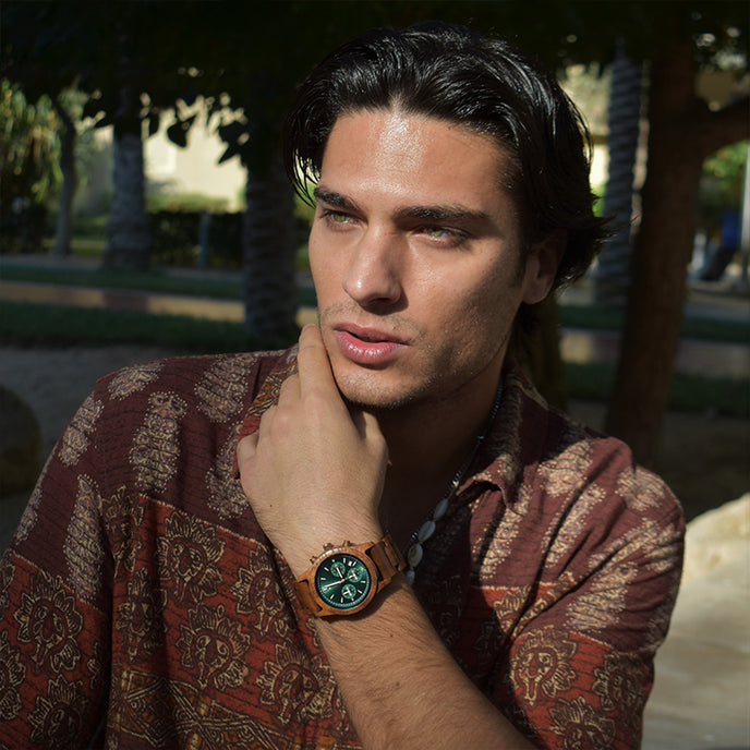 Bergen Esmeralda Madera de Acacia 42 mm