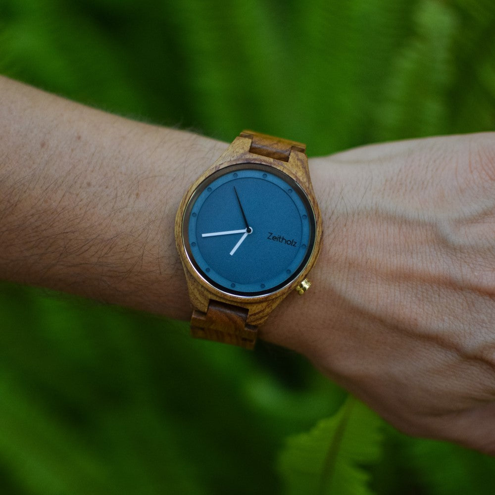 Orologi In Legno Per Coppie Zeitholz Stolpen Con Incisione Personalizzata - 42mm E 36mm Movimento Giapponese