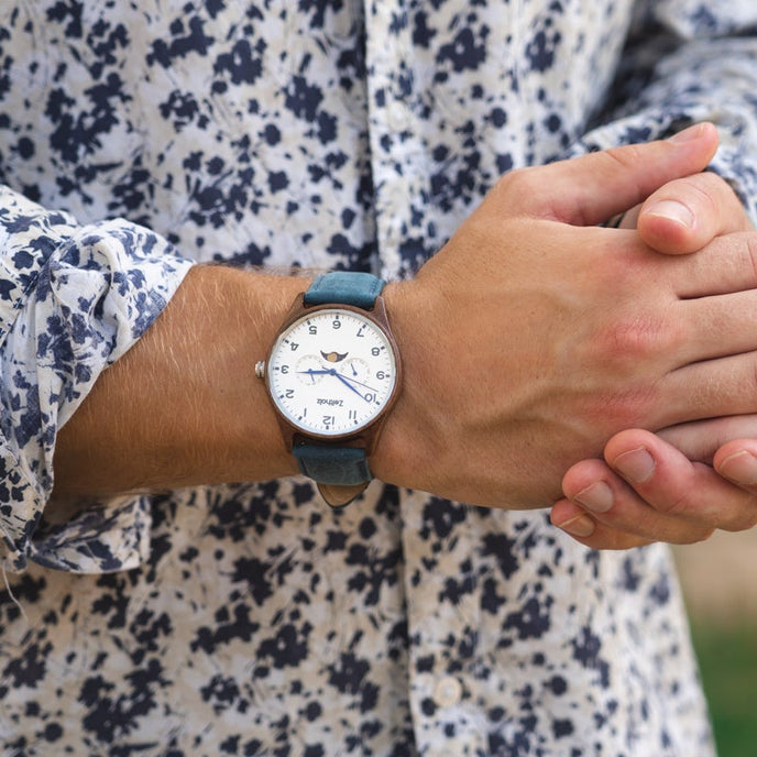 Klitten White 42mm &amp; Rosenbach Zebrano 36mm for couples