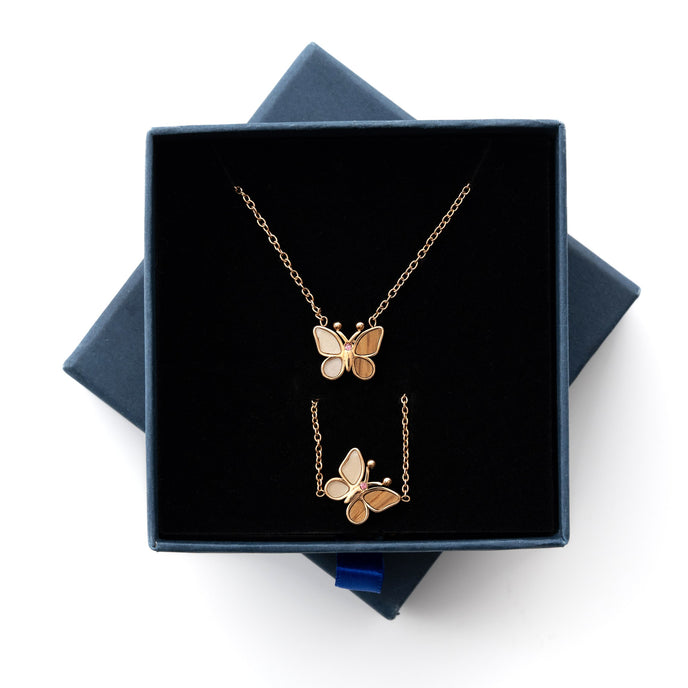 Juego de Joyería personalizada en Madera de Roble &amp; Mármol Blanco