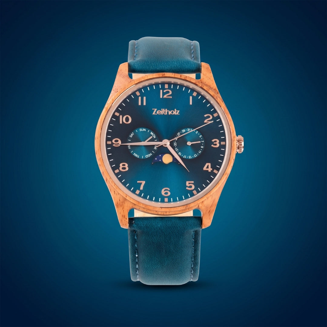 Klitten Azul Madera de Palisandro 42mm