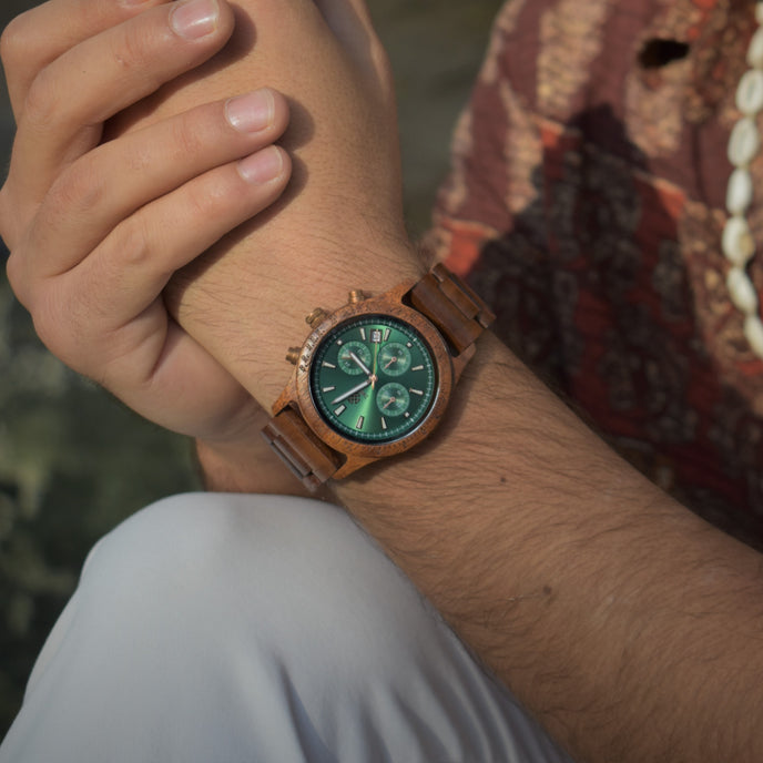 Bergen Esmeralda Madera de Acacia 42 mm