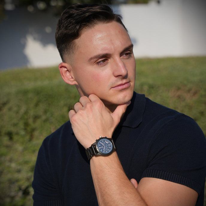 Bergen Noir bois de santal 42mm