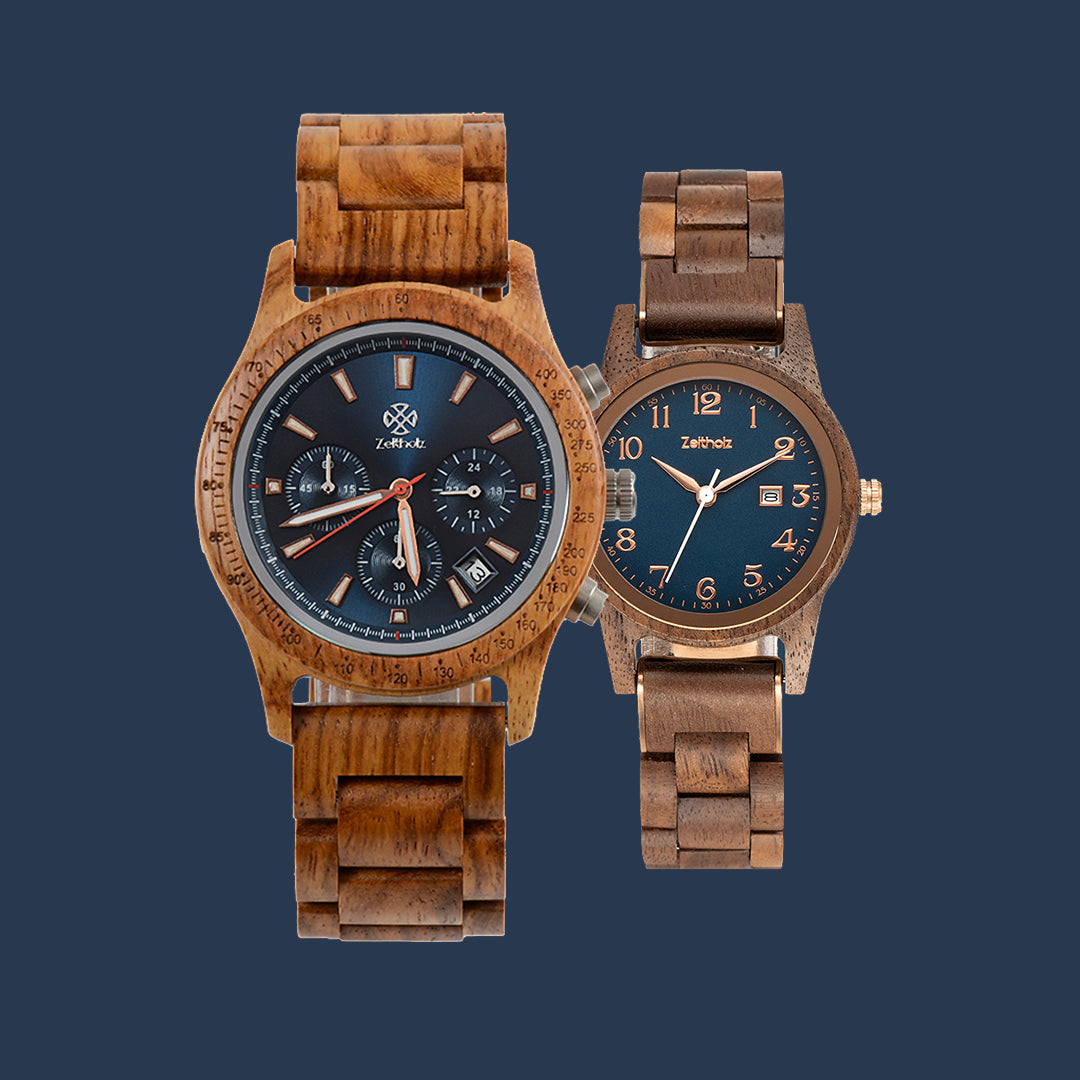 Bergen Blau 42mm & Leuben Indigo 32mm für Paare