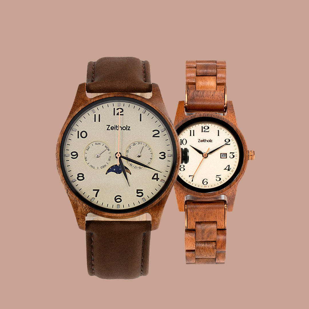 Klitten Beige 42mm & Leuben Oyster 32mm für Paare