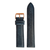 Navy blue leather strap, 22mm