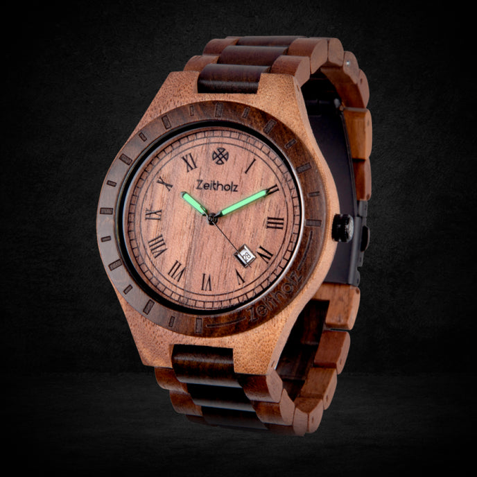 Zittau walnut and sandalwood 44mm