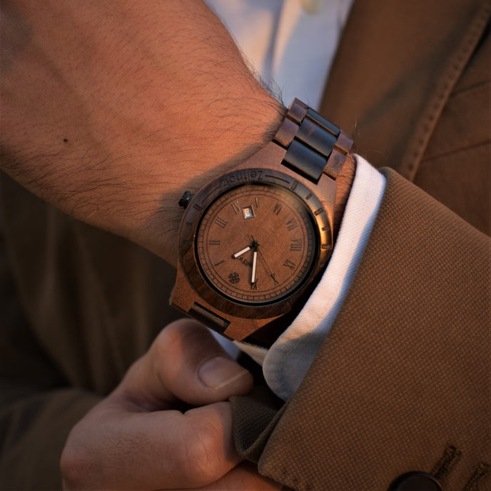 Zittau walnut and sandalwood 44mm