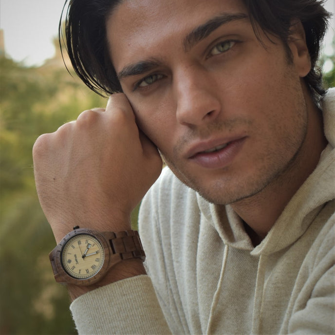 Zittau walnut and maple wood 44mm