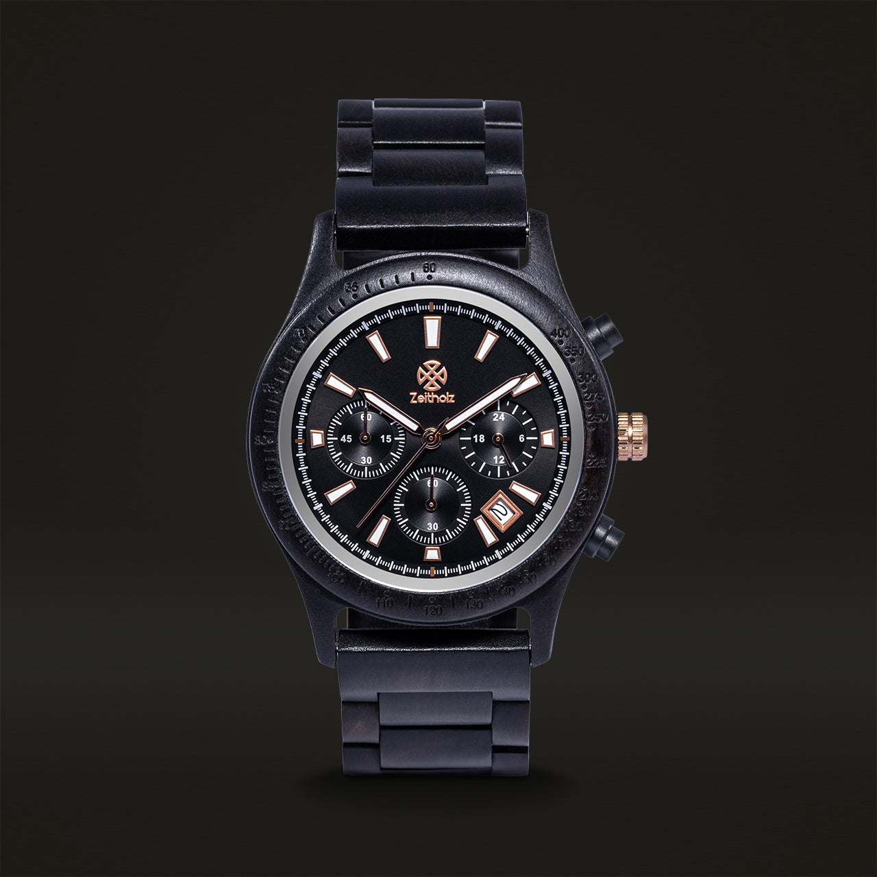 Opis UR-M3 Orologi da polso da uomo in puro legno (legno di sandalo nero, zebrano, noce Opis UR-M3 Orologi da polso da uomo in puro legno (legno di sandalo nero, zebrano, noce