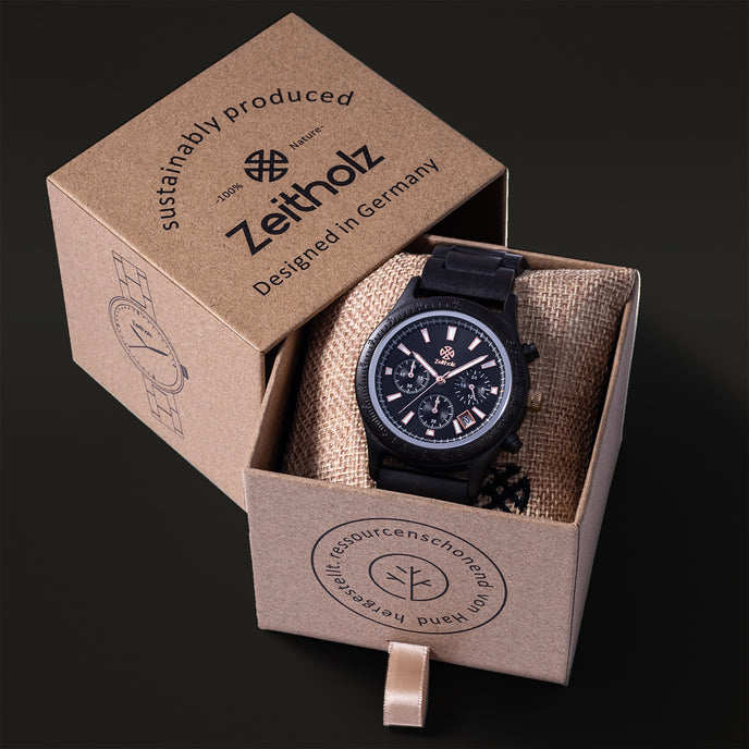 Bergen Noir bois de santal 42mm