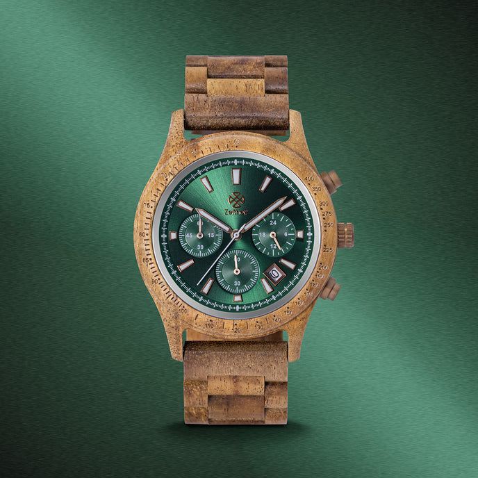Bergen Esmeralda Madera de Acacia 42 mm