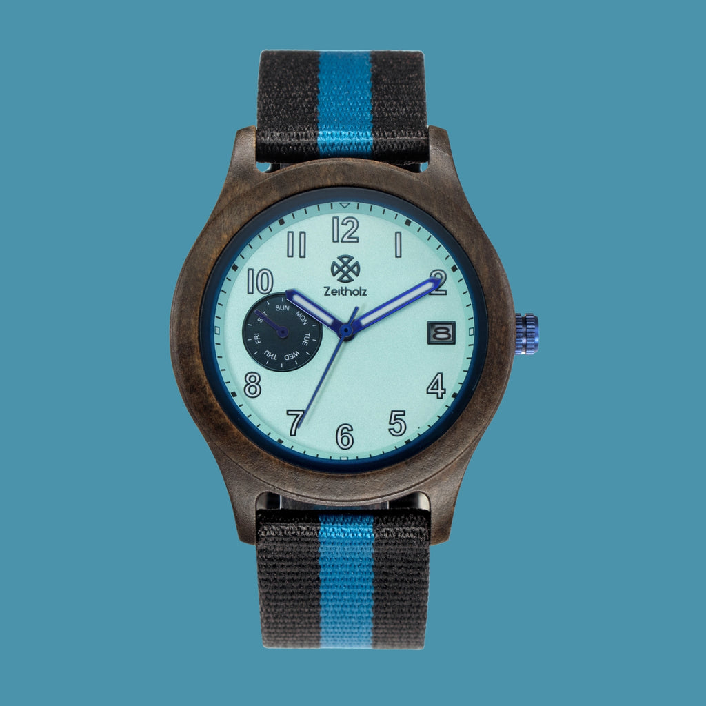 Sandelholz Zeitholz Uhr Holzuhr Armbanduhr Herren Zittau