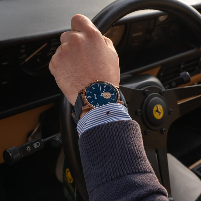 Amtsberg Blue Zebrawood 42mm