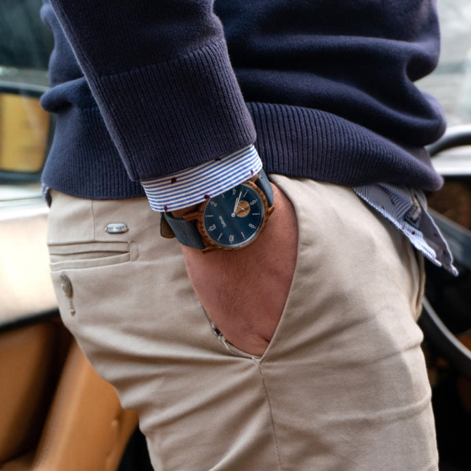 Amtsberg Blue Zebrawood 42mm