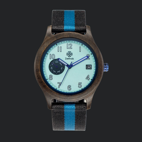 Thum Aqua Black Sandalwood – 40 mm Watch - Zeitholz