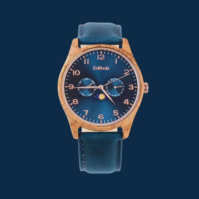 Klitten Azul Madera de Palisandro 42mm