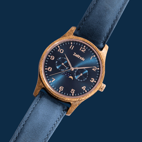 Zeitholz Orologi In Legno Per Coppie – Klitten 42mm E Rosenbach 36mm, Personalizzabili Con Incisione, Movimento Quarzo Giapponese - 3