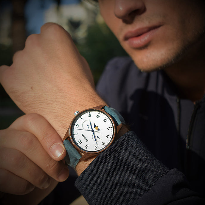 Klitten Blanco Madera de Nogal 42mm