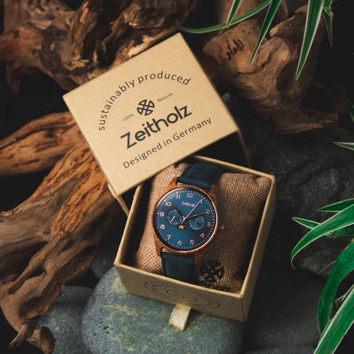 Klitten Azul Madera de Palisandro 42mm