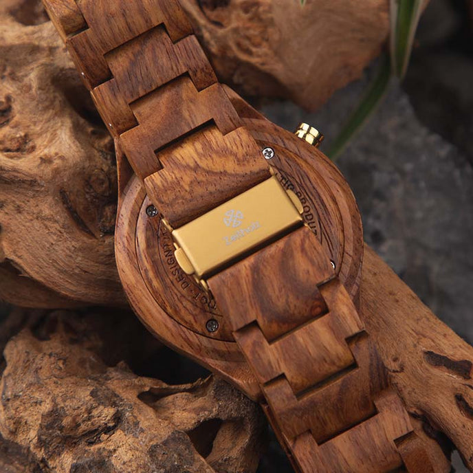 Stolpen Blau Rosenholz 42mm