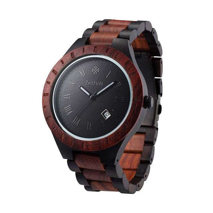 Zittau Sandalwood Red and Black 44mm