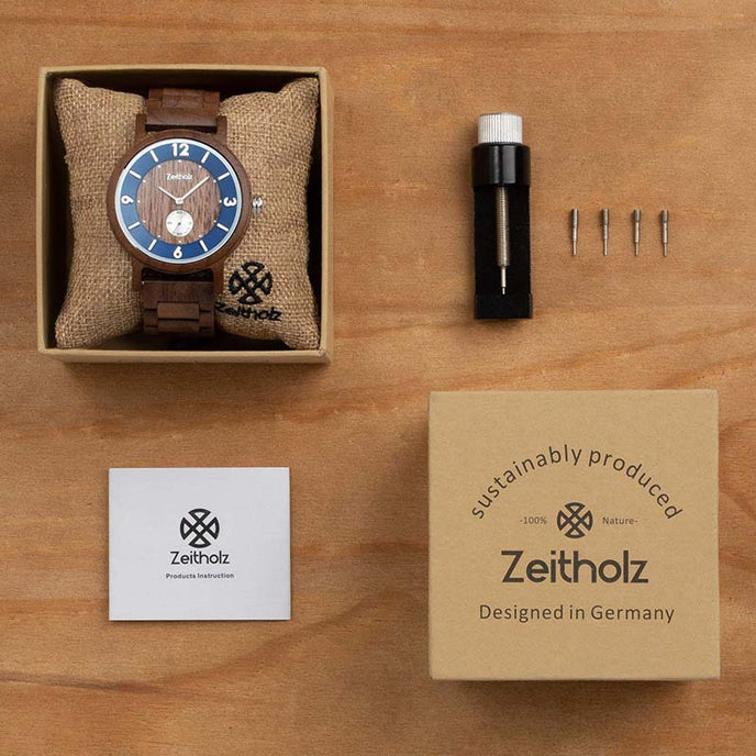 Schmiedeberg Blue Walnut Wood 45mm