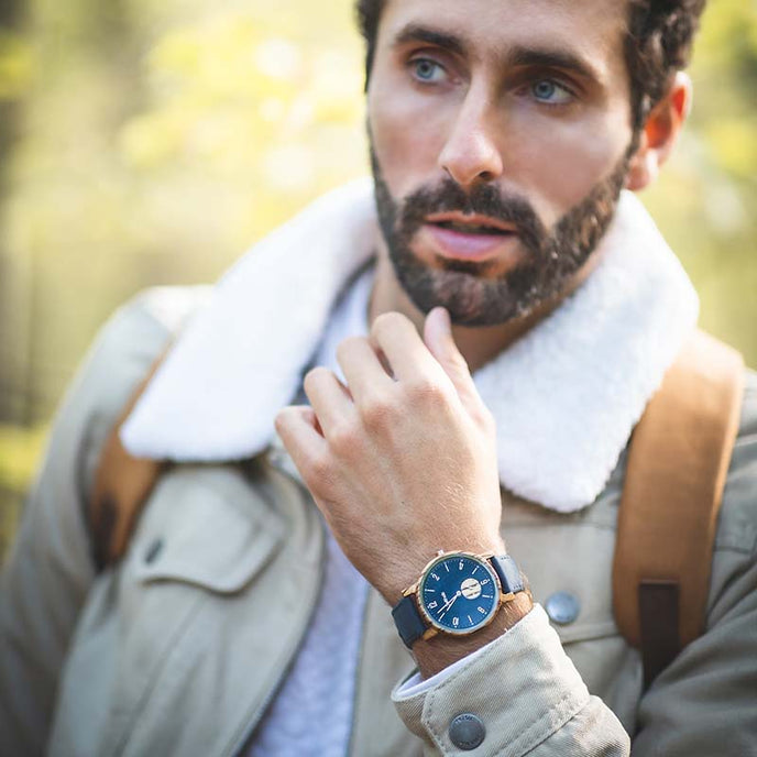 Amtsberg Blue Zebrawood 42mm