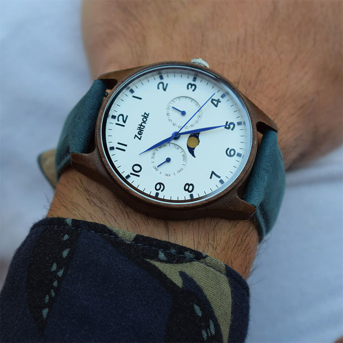 Klitten Blanco Madera de Nogal 42mm