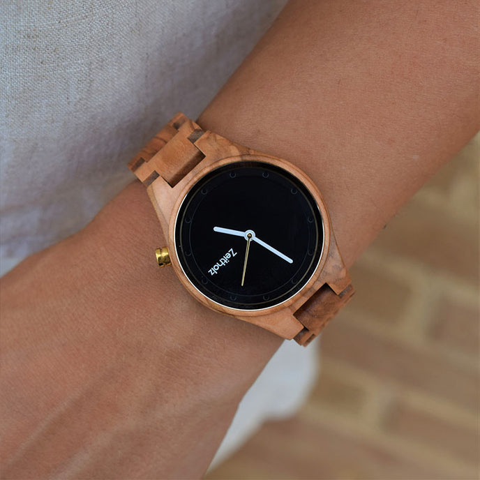 Styling Stolpen schwarzes Olivenholz 36mm.