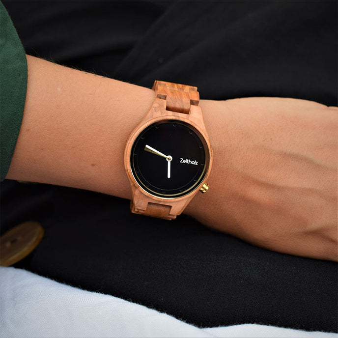 Dünnes Handgelenk Stolpen schwarzes Olivenholz 36mm